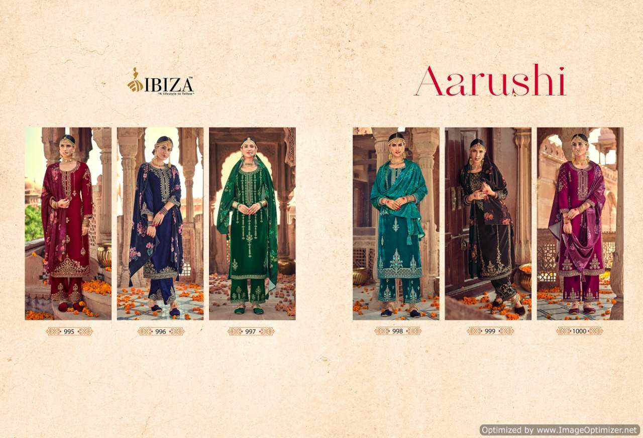 Ibiza Arushi Wedding Wear Velvet Designer Salwar Kameez Catalog