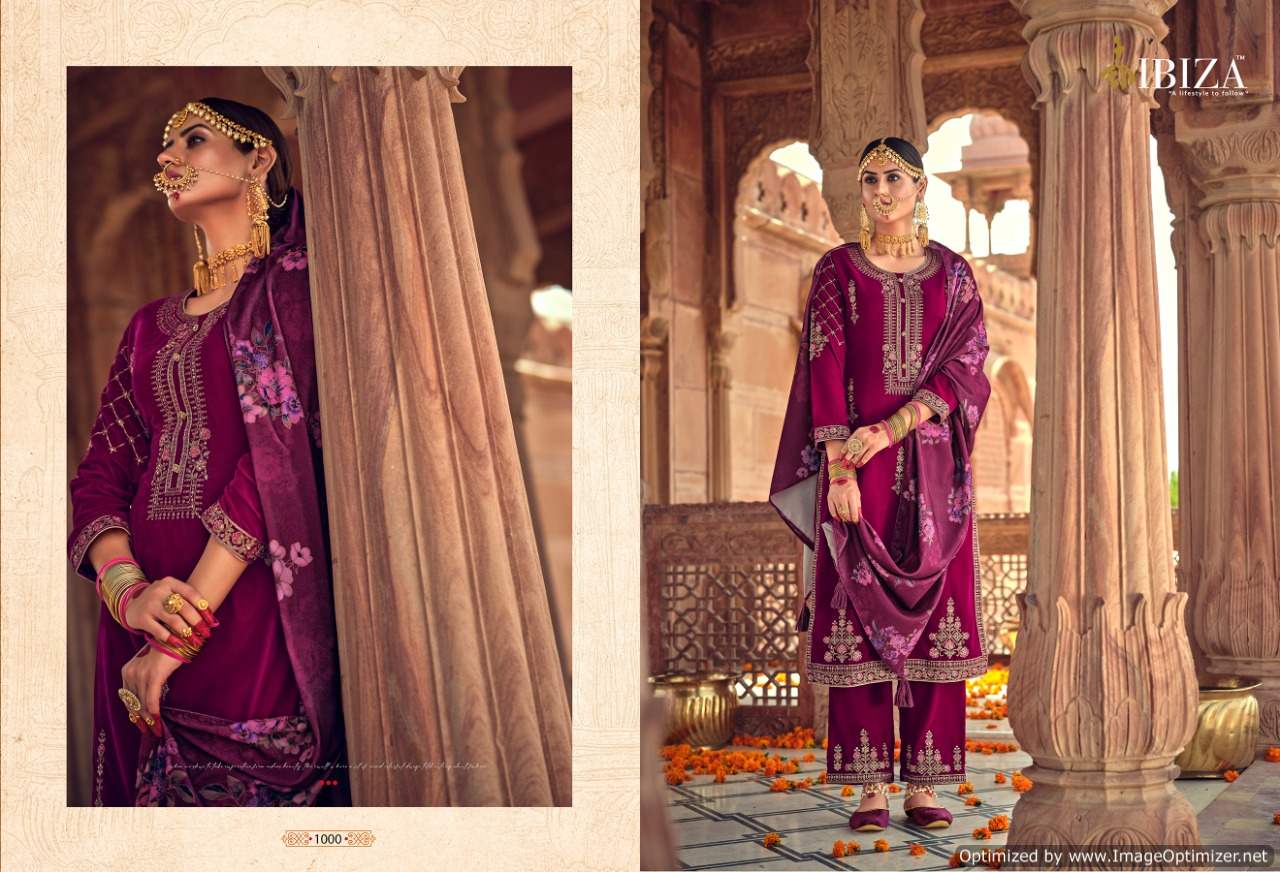 Ibiza Arushi Wedding Wear Velvet Designer Salwar Kameez Catalog