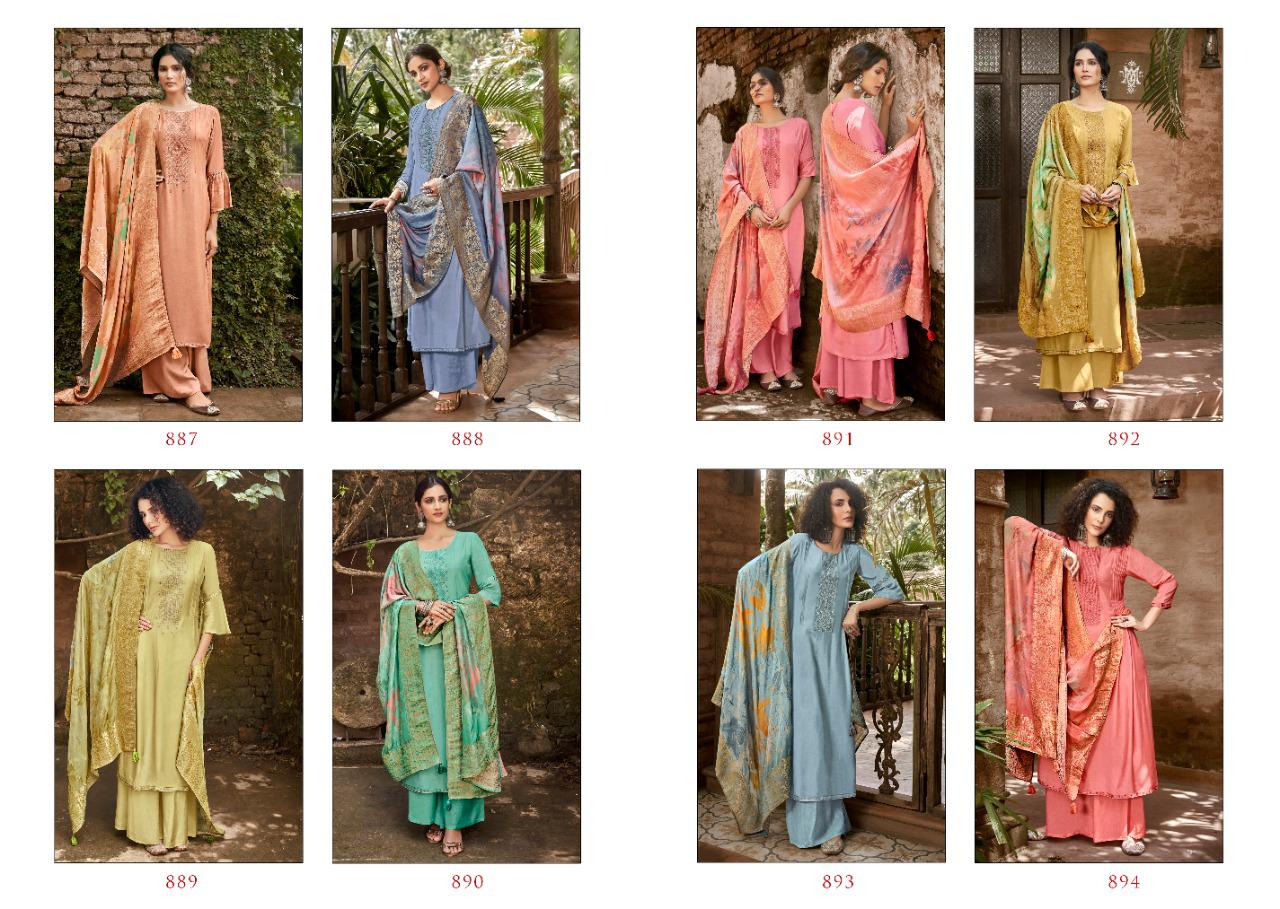 Ibiza Ashiyana Masleen Silk Embroidery Salwar Kameez Catalog