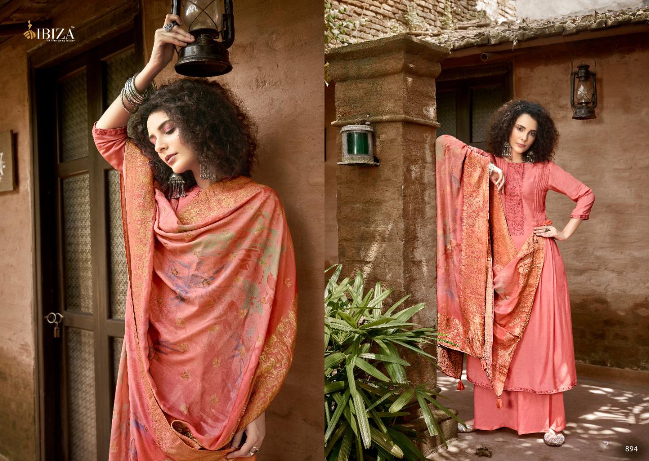 Ibiza Ashiyana Masleen Silk Embroidery Salwar Kameez Catalog