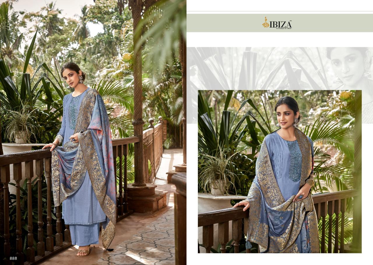 Ibiza Ashiyana Masleen Silk Embroidery Salwar Kameez Catalog