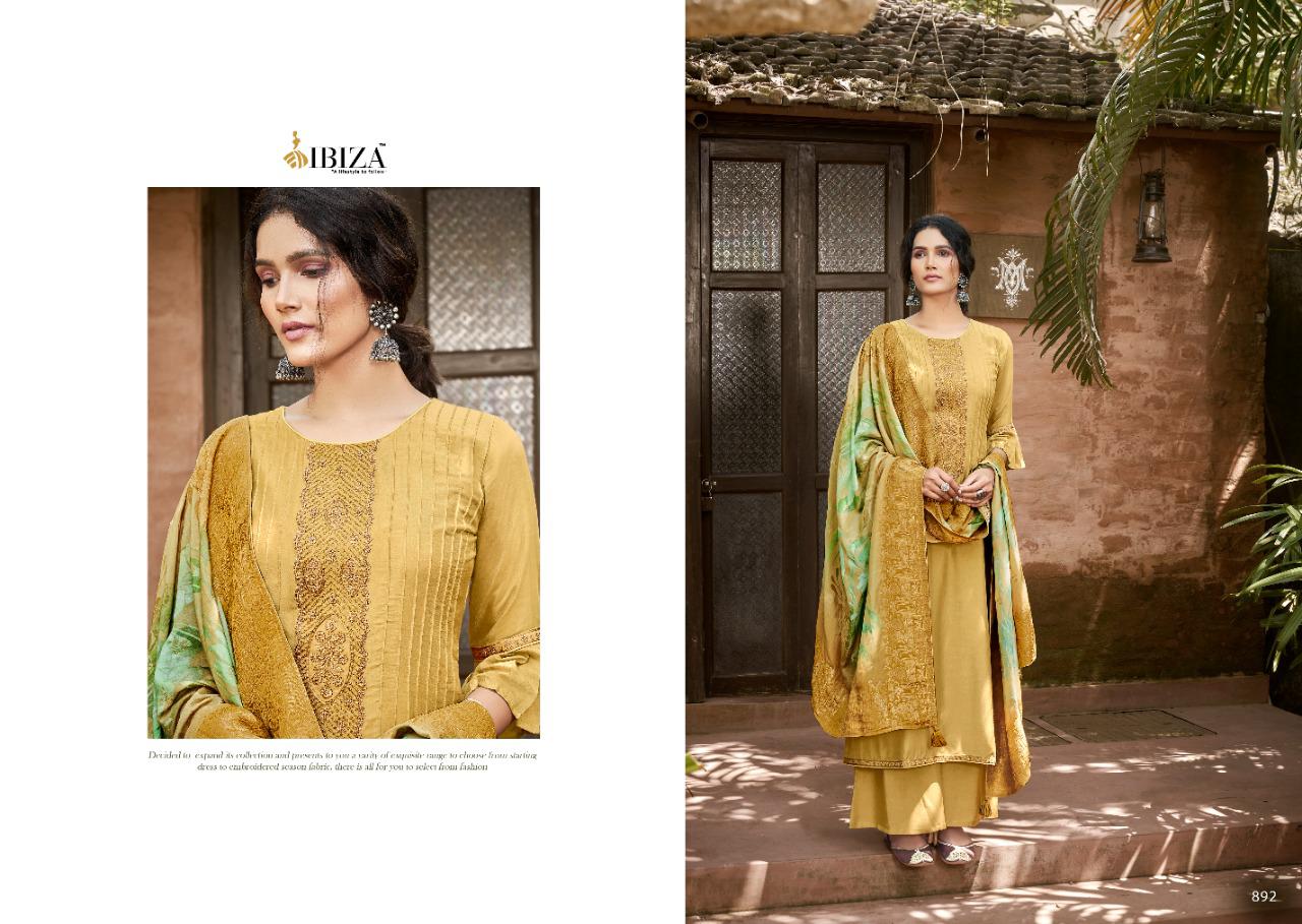 Ibiza Ashiyana Masleen Silk Embroidery Salwar Kameez Catalog