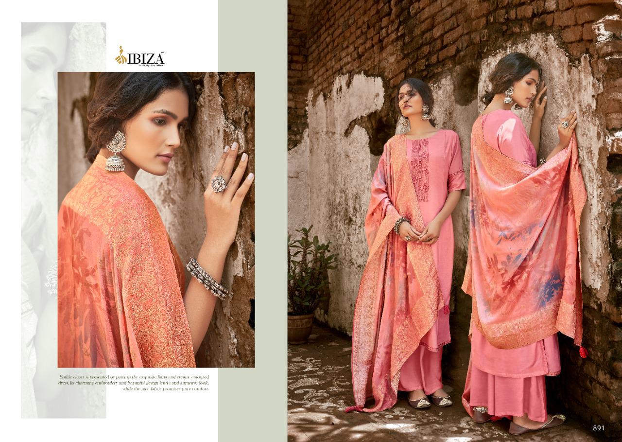 Ibiza Ashiyana Masleen Silk Embroidery Salwar Kameez Catalog