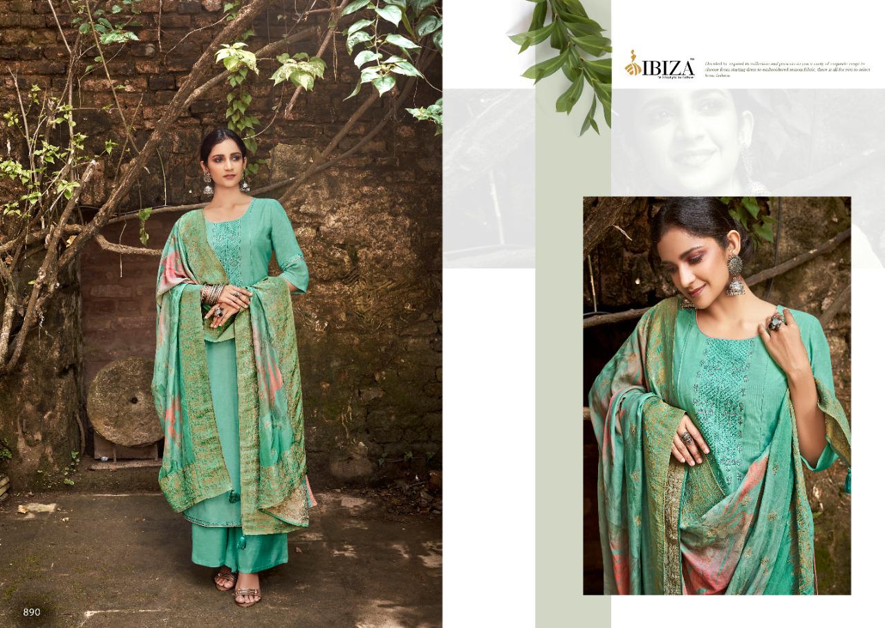 Ibiza Ashiyana Masleen Silk Embroidery Salwar Kameez Catalog