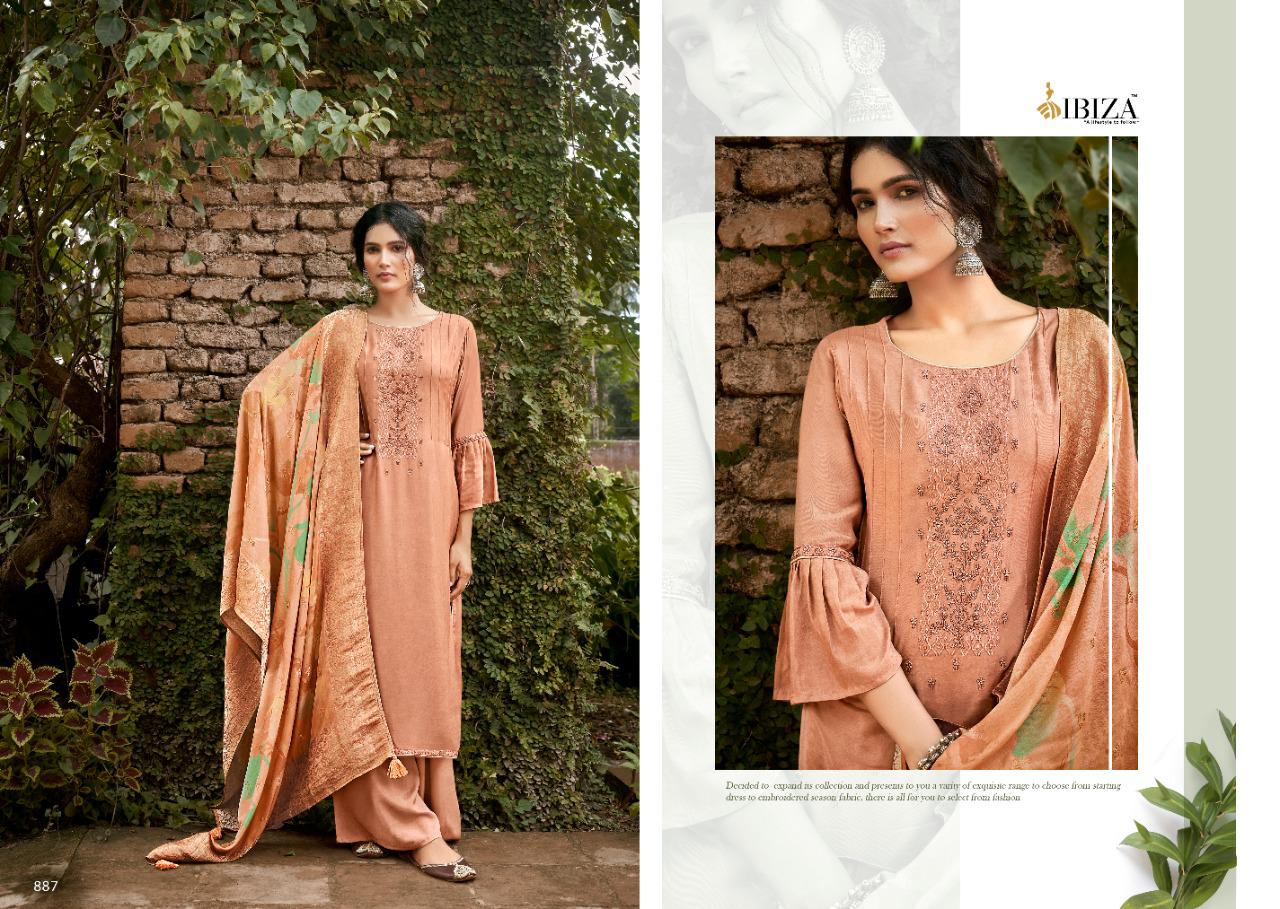 Ibiza Ashiyana Masleen Silk Embroidery Salwar Kameez Catalog