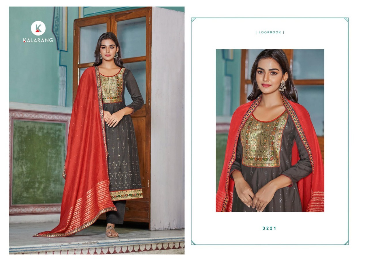 Kalarang Amira Silk Designer Dress Material Catalog