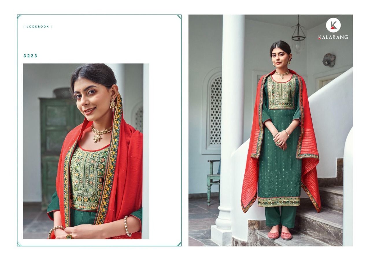 Kalarang Amira Silk Designer Dress Material Catalog