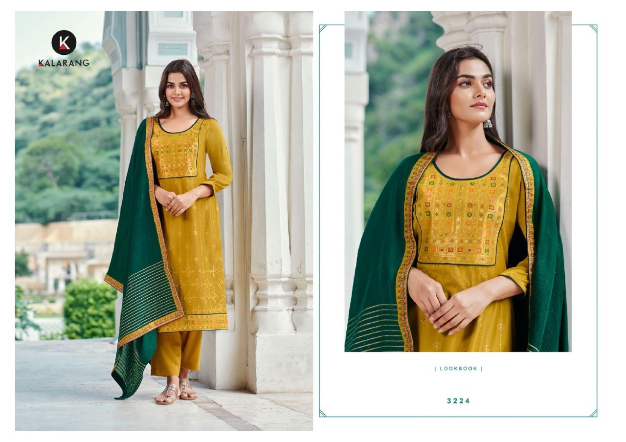 Kalarang Amira Silk Designer Dress Material Catalog