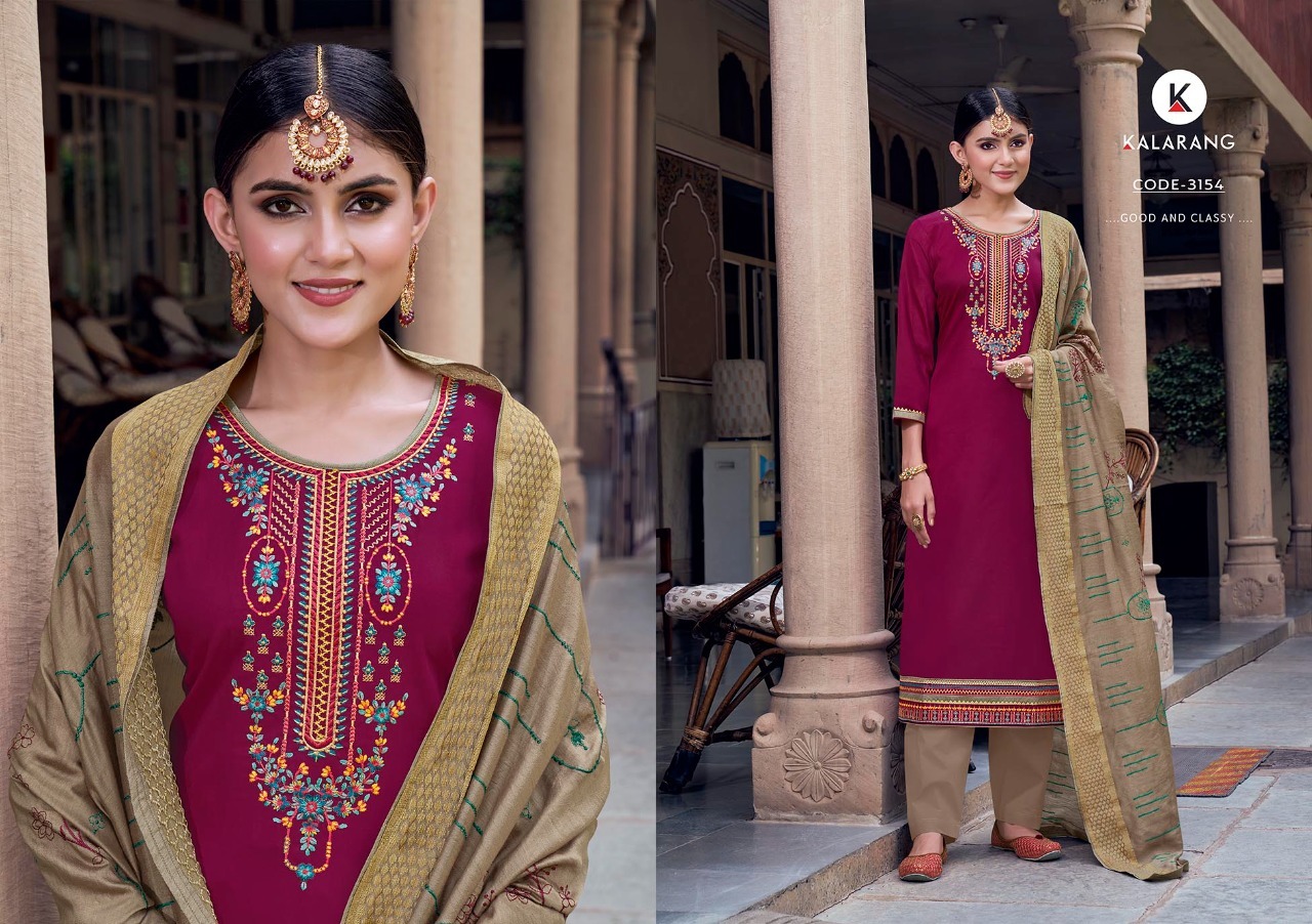Kalarang Geetika  Silk Dress Material Wholesale