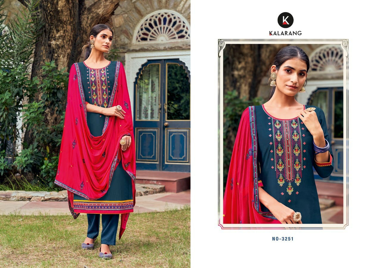 Kalarang Hazel Designer Festive Wear Dress Material Catalog Buy Silk Dress Material Wholesale