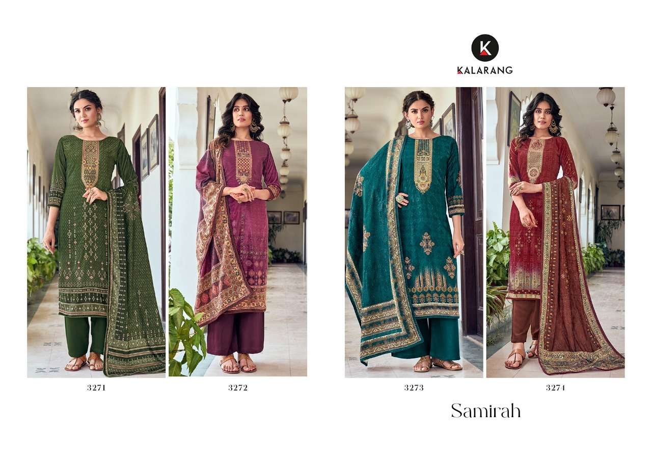 Kalarang Samirah Pure Velvet Digital Print With Work Salwar Suits Catalog