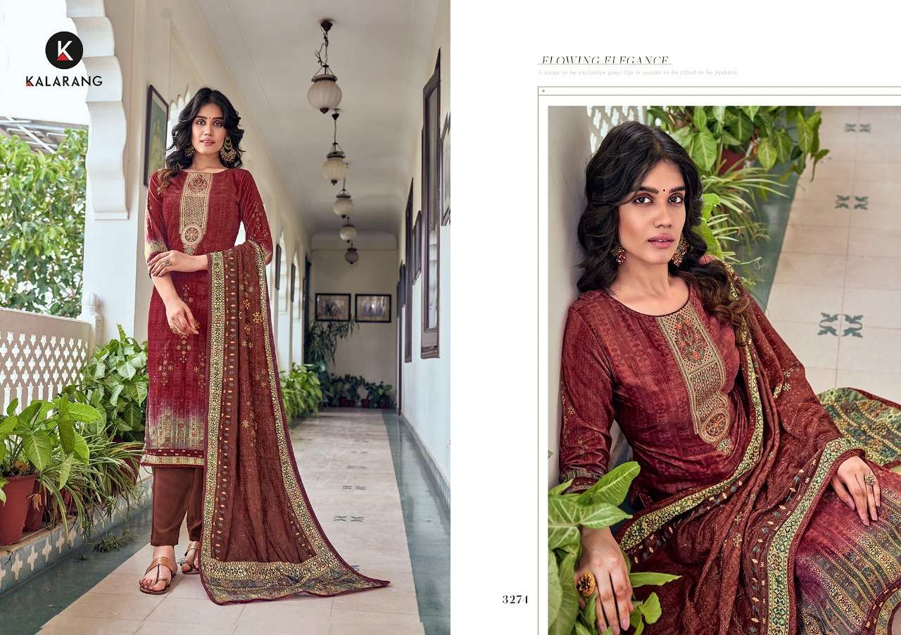 Kalarang Samirah Pure Velvet Digital Print With Work Salwar Suits Catalog