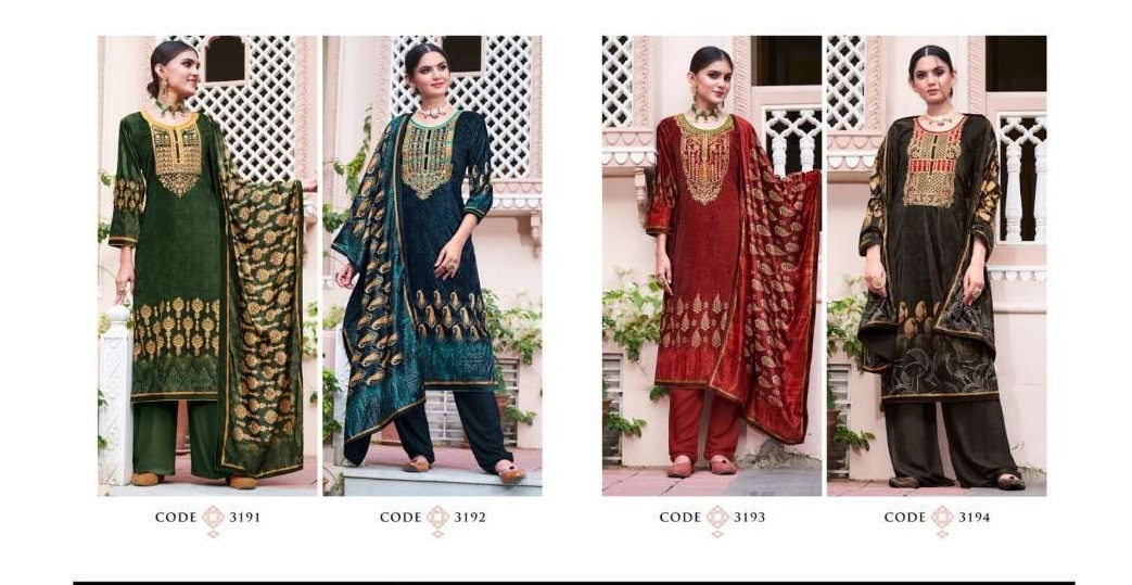 Kalarang  Shelby Velvet Digital Print Designer Dress Material Catalog