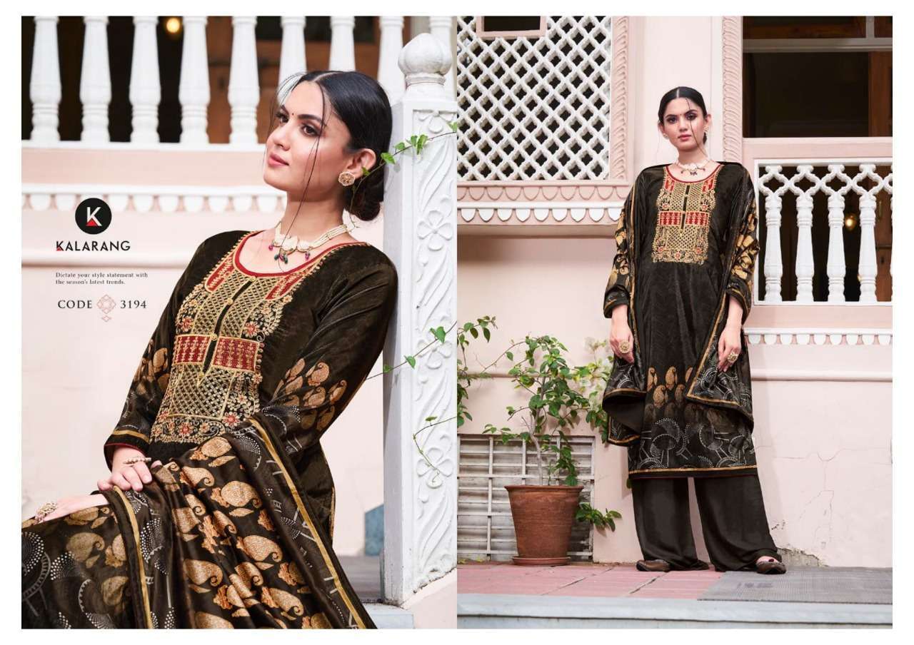Kalarang  Shelby Velvet Digital Print Designer Dress Material Catalog