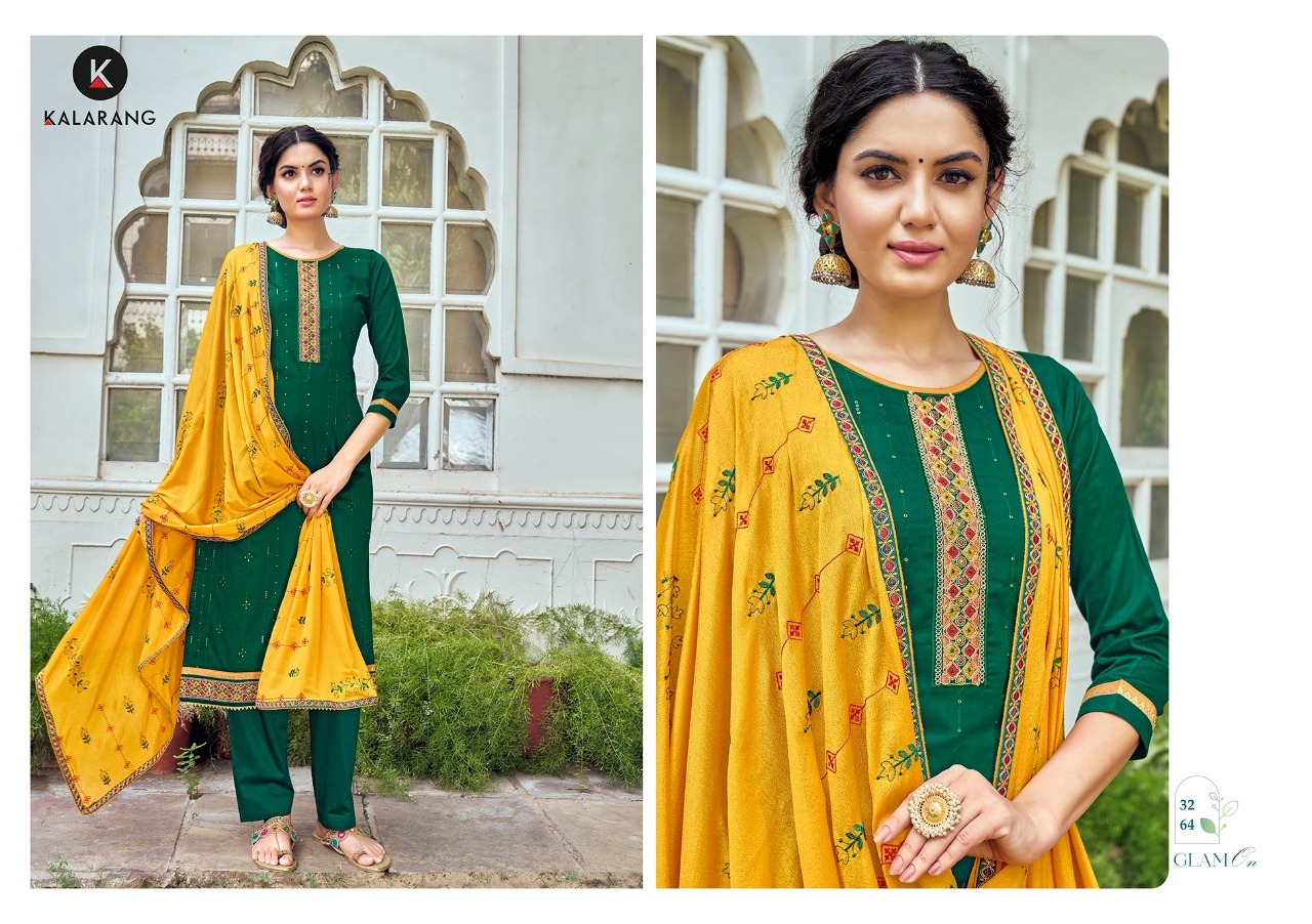 Kalarang Tanisha Designer Silk Embroidery  Designer Dress Material Catalog