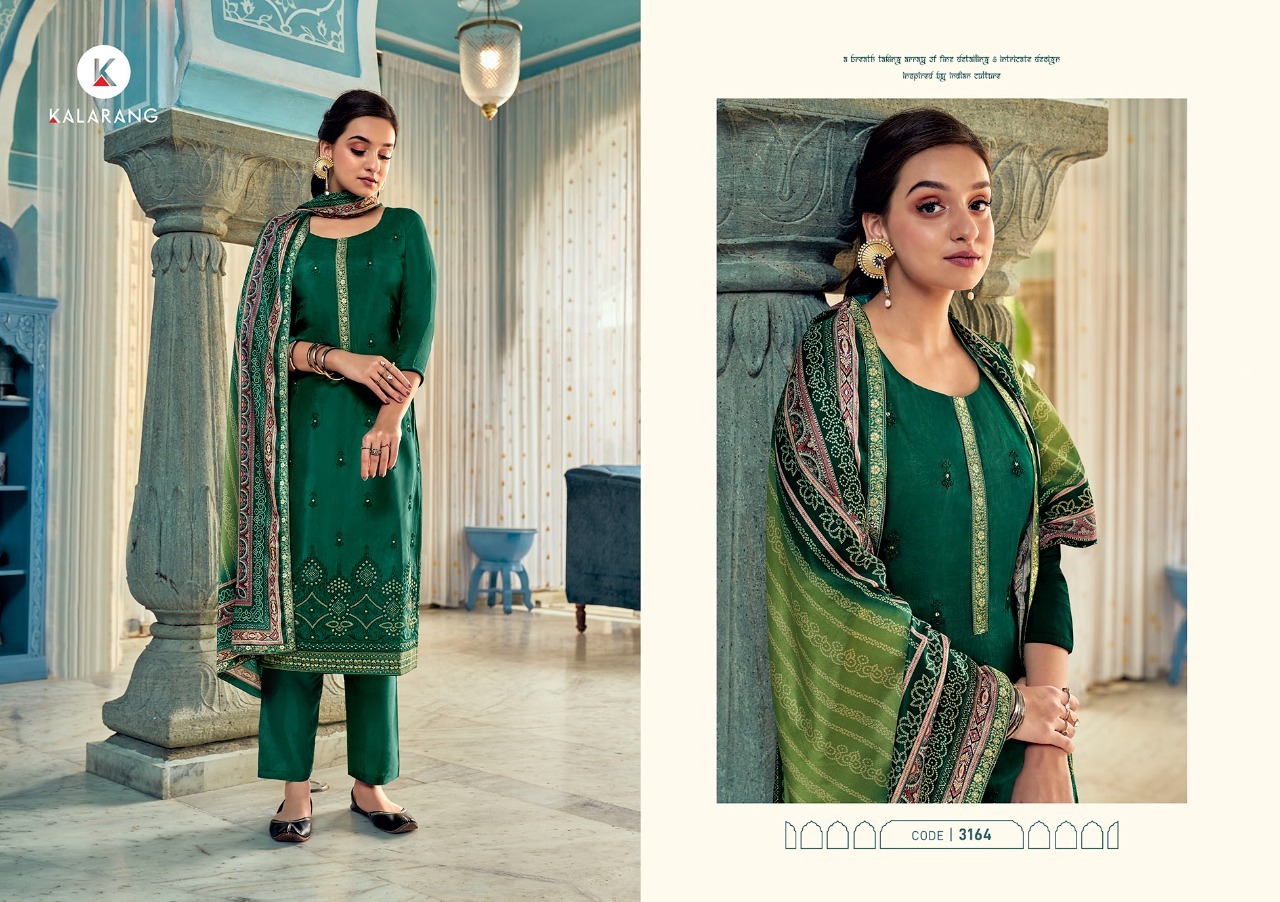 Kalarang Vihana Designer Viscose Festive Wear Salwar Suits Dress Material Wholesale In Surat