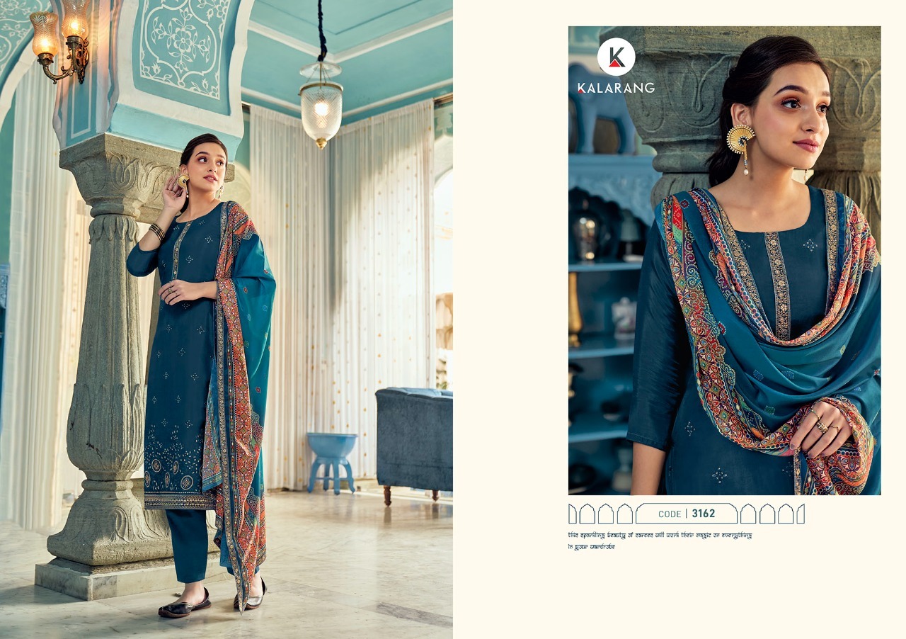 Kalarang Vihana Designer Viscose Festive Wear Salwar Suits Dress Material Wholesale In Surat