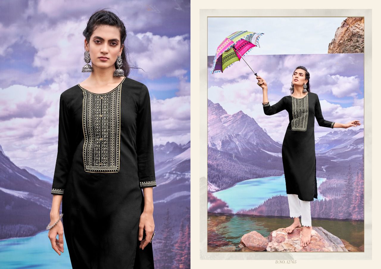 Kalaroop Kites Vol  3 Fancy Wear Embroidery Kurti Catalog