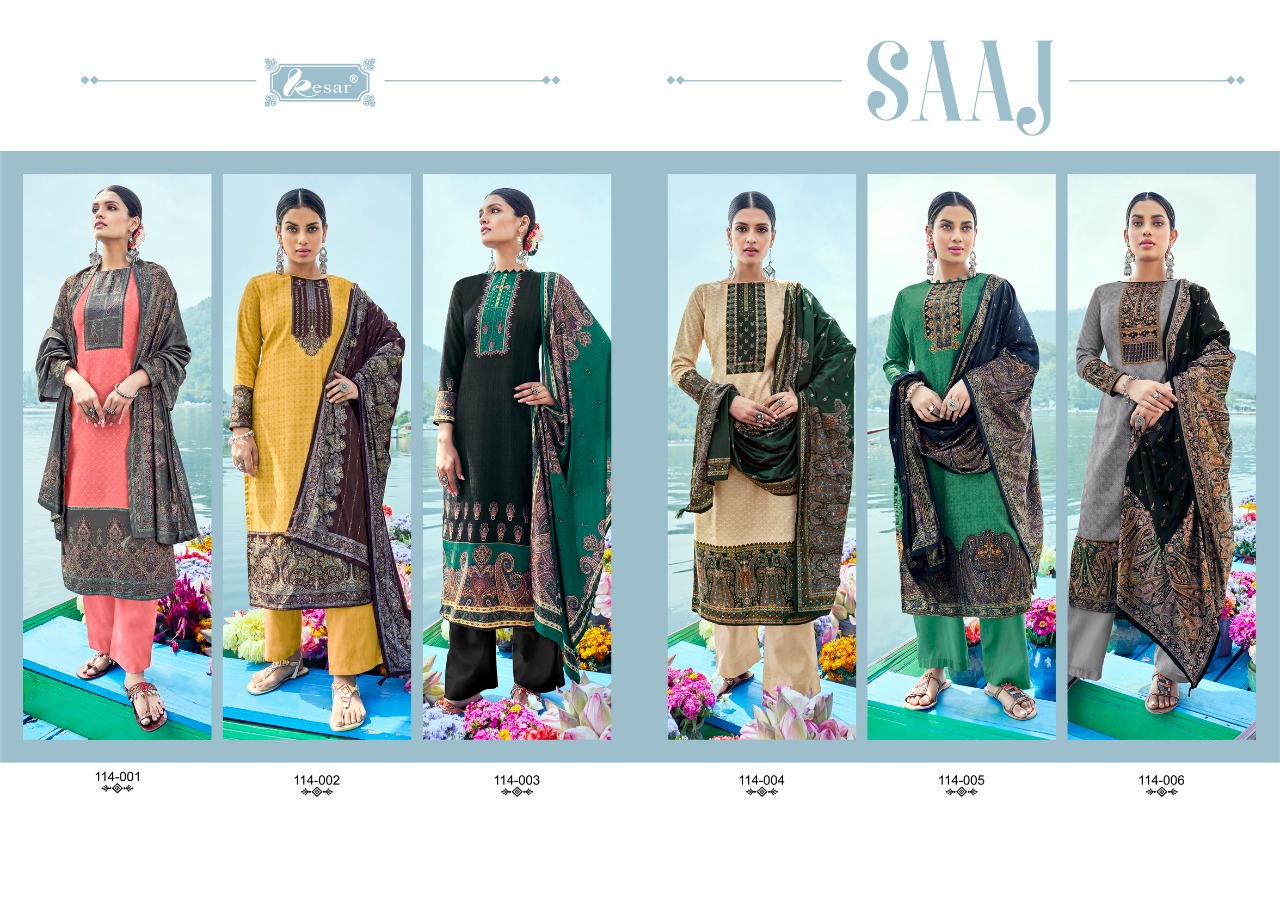 Kesar Saaj Viscose Pashmina Dress Material Catalog