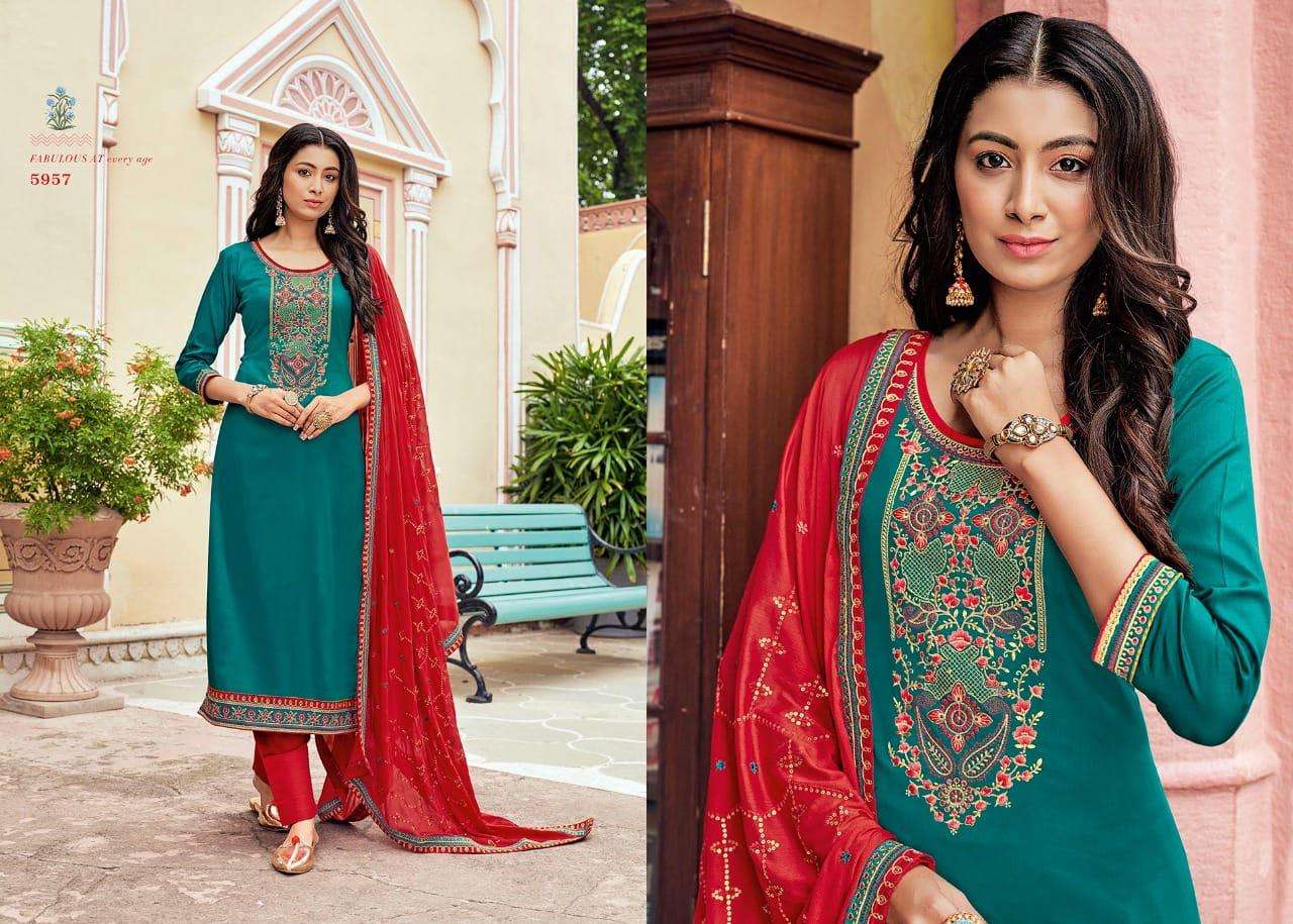 Kessi  Bandhan Jam Silk With Work Dress Material Catalog