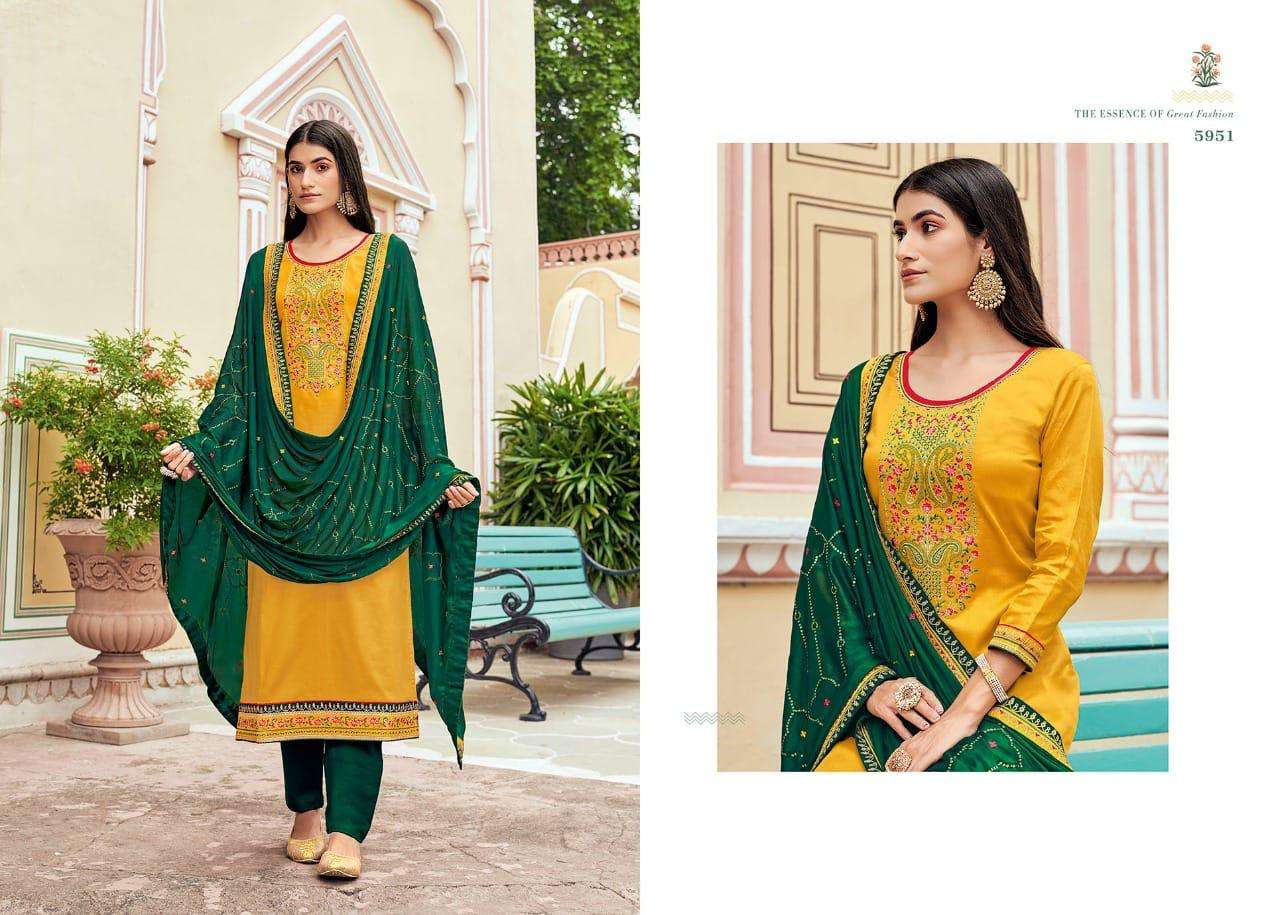 Kessi  Bandhan Jam Silk With Work Dress Material Catalog