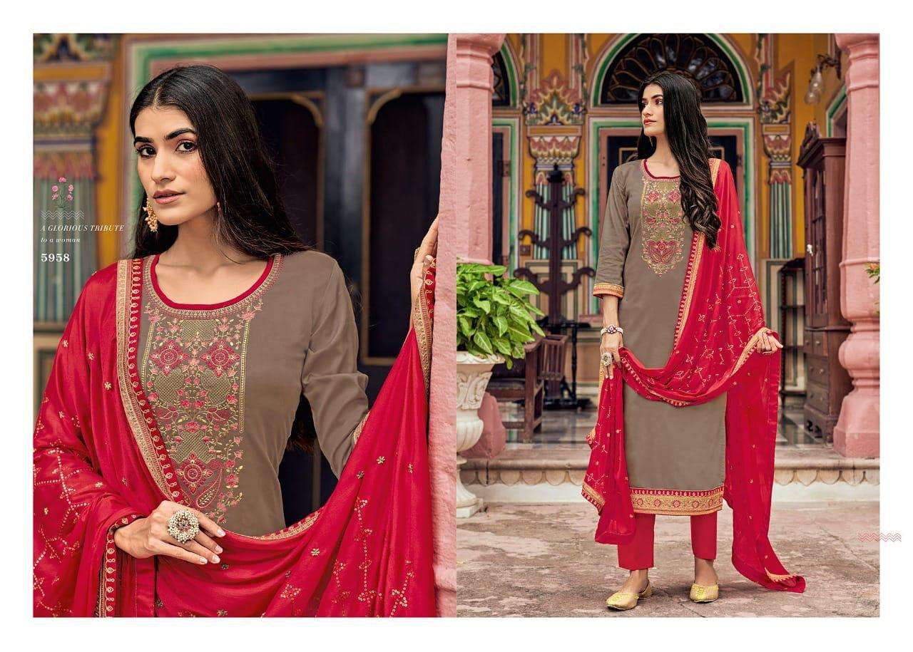 Kessi  Bandhan Jam Silk With Work Dress Material Catalog