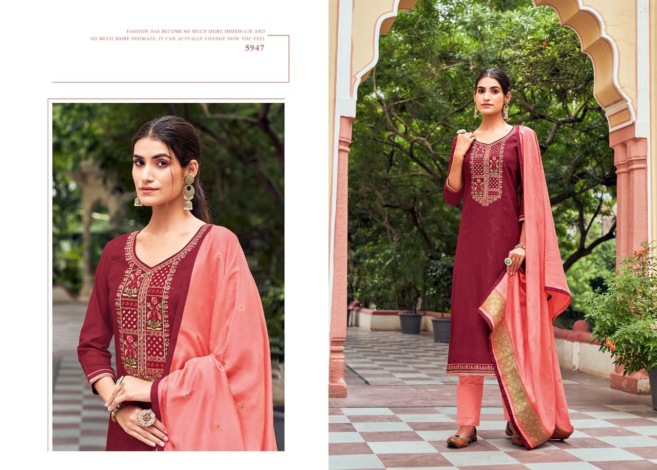 Kessi  Rim Zim Pure Jam Silk Designer Salwar Suit Catalog