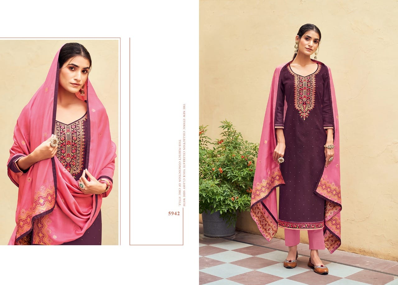 Kessi  Rim Zim Pure Jam Silk Designer Salwar Suit Catalog