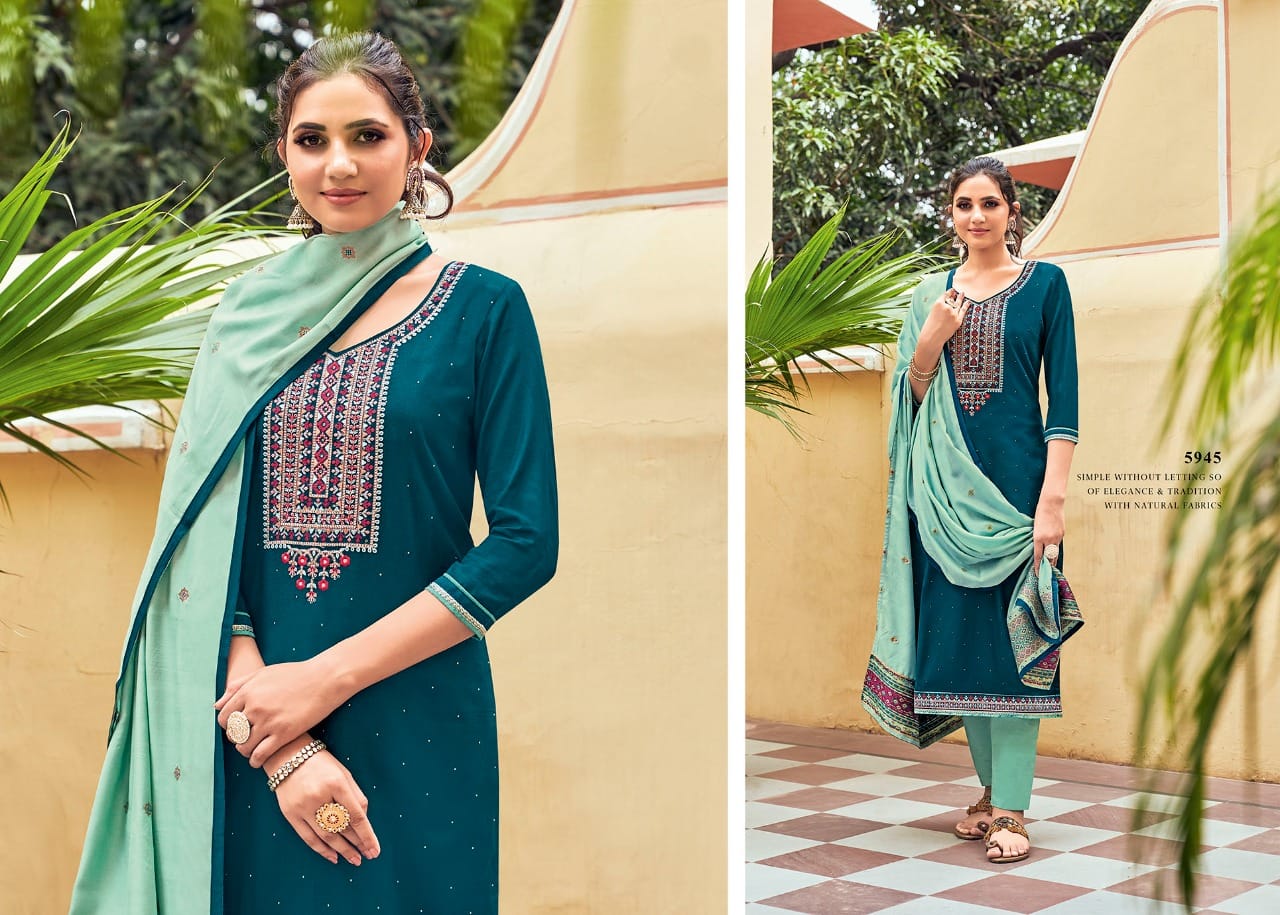 Kessi  Rim Zim Pure Jam Silk Designer Salwar Suit Catalog