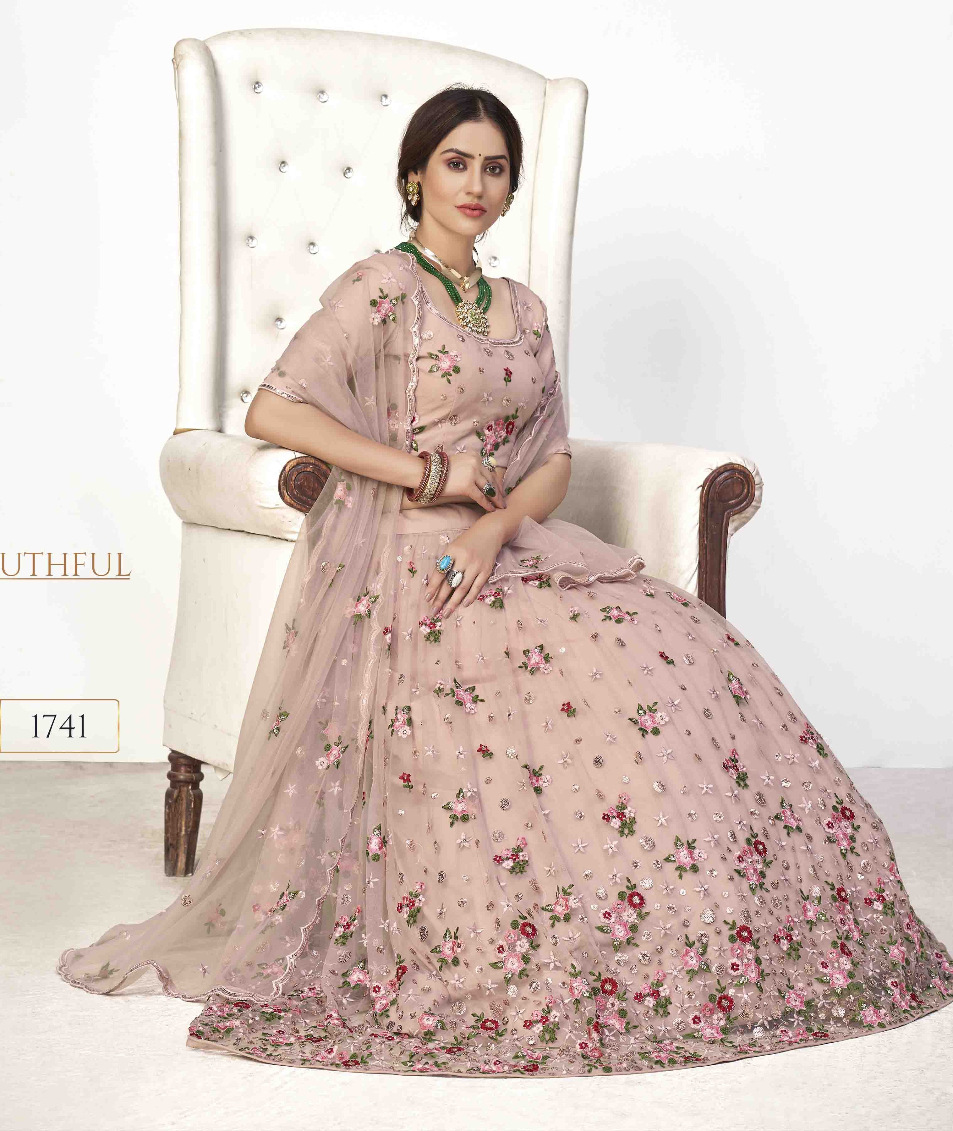Kf Girly Vol  17 Pink 1741  Wedding Wear Lehenga Collection
