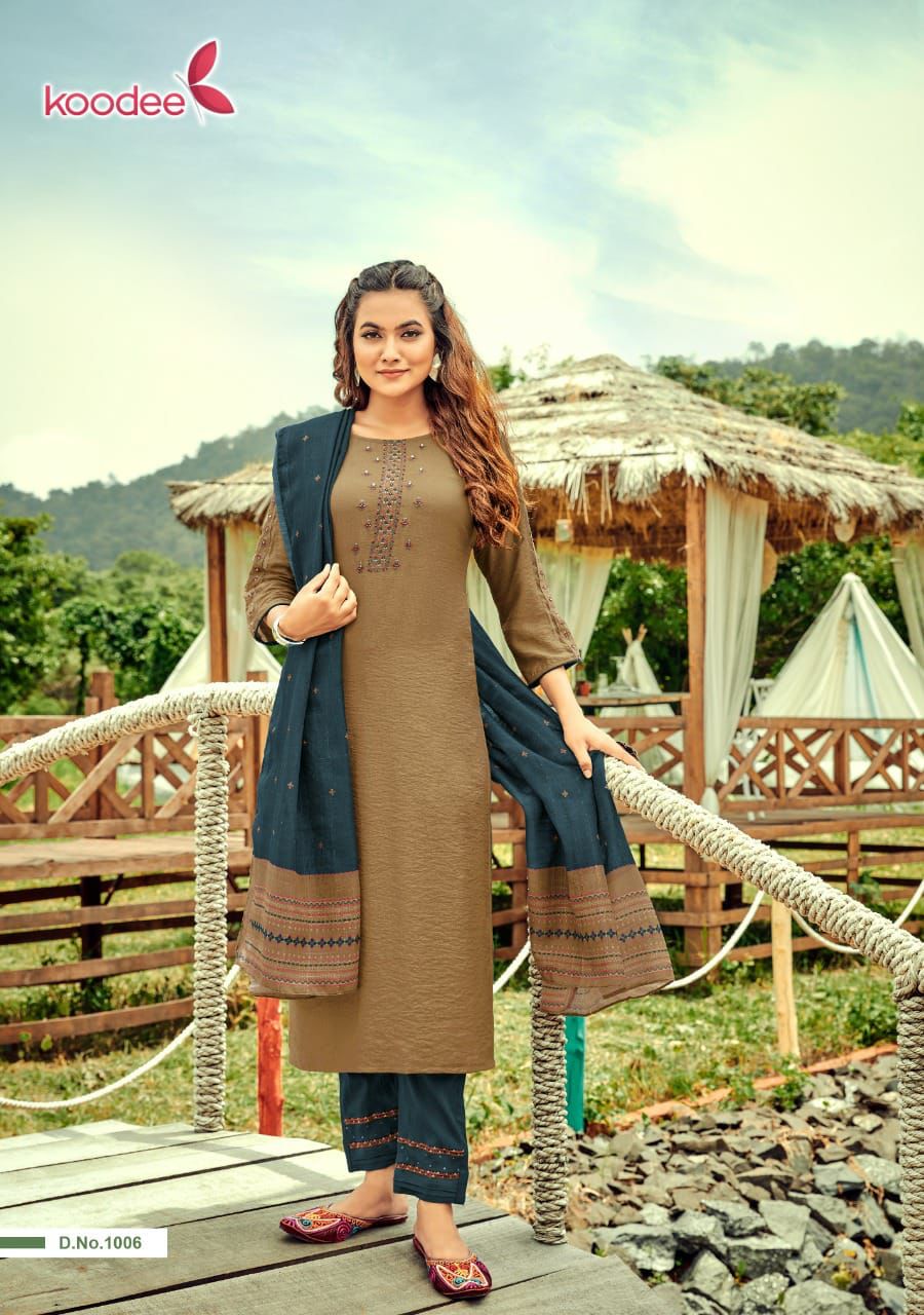 Koodee Mayra Vol  1 Rayon Designer Readymade Buy Stylish Rayon Kurti Bottom And Dupatta