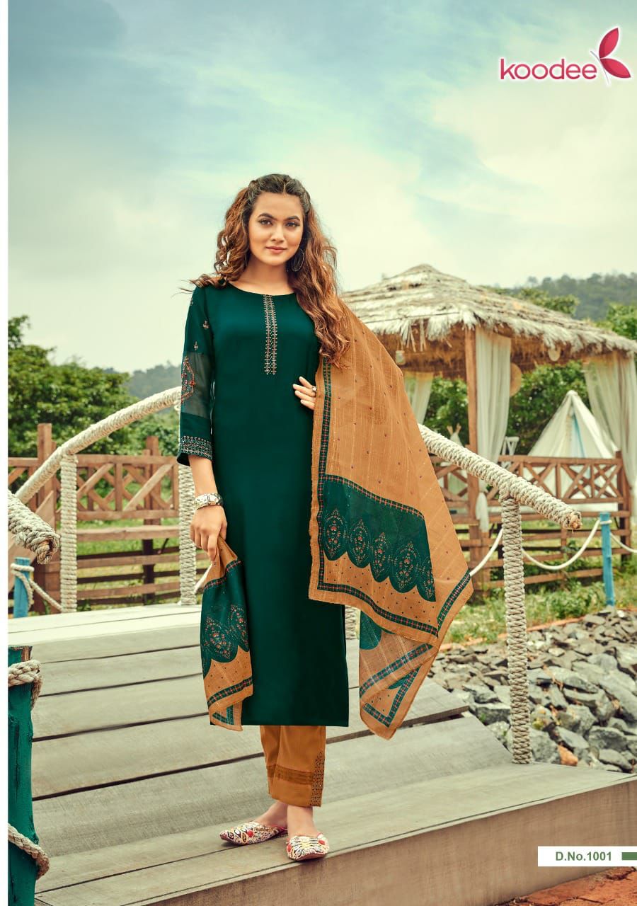 Koodee Mayra Vol  1 Rayon Designer Readymade Buy Stylish Rayon Kurti Bottom And Dupatta