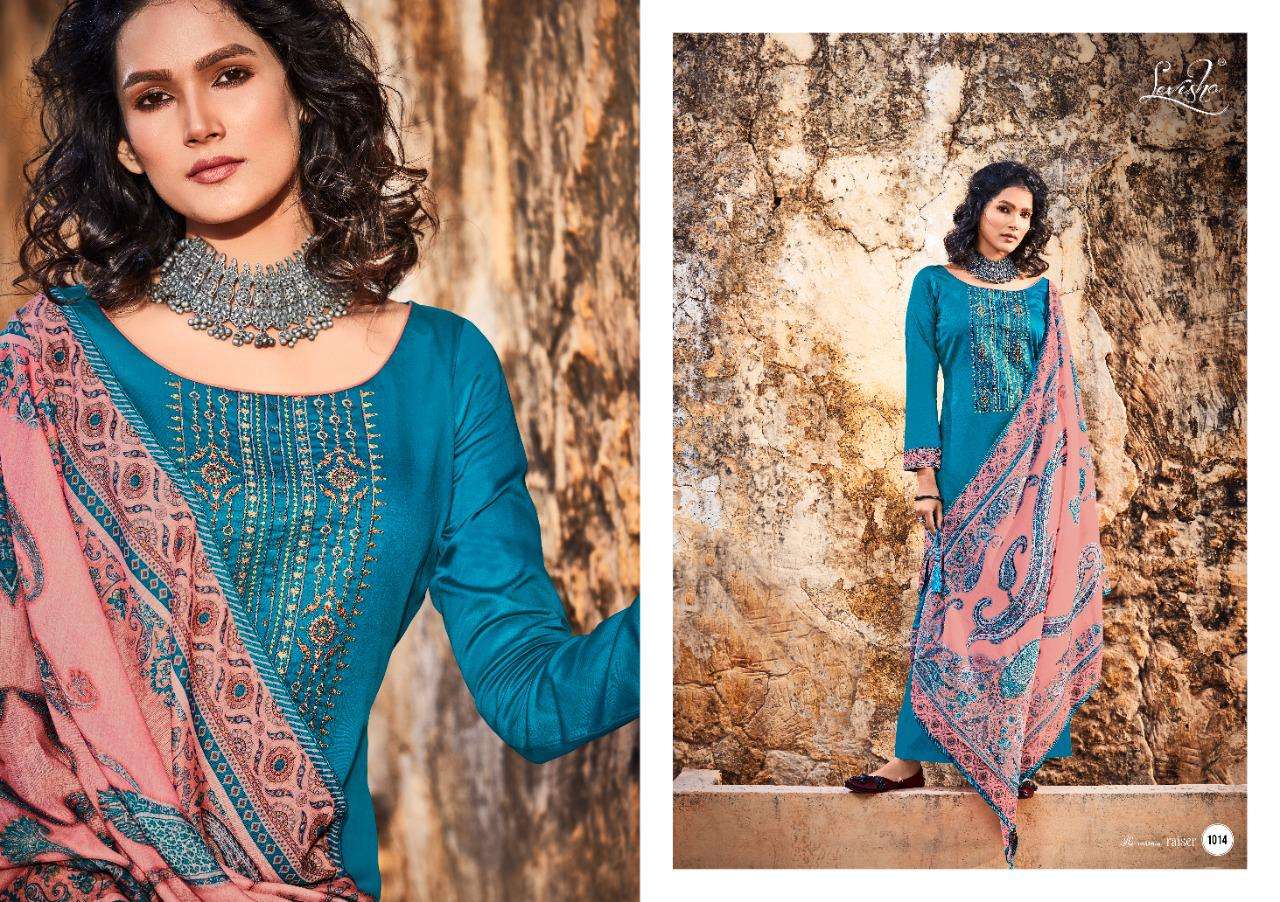 Levisha Zayra Pure Jam Cotton With Fancy Embroidery Work Dress Material Catalog