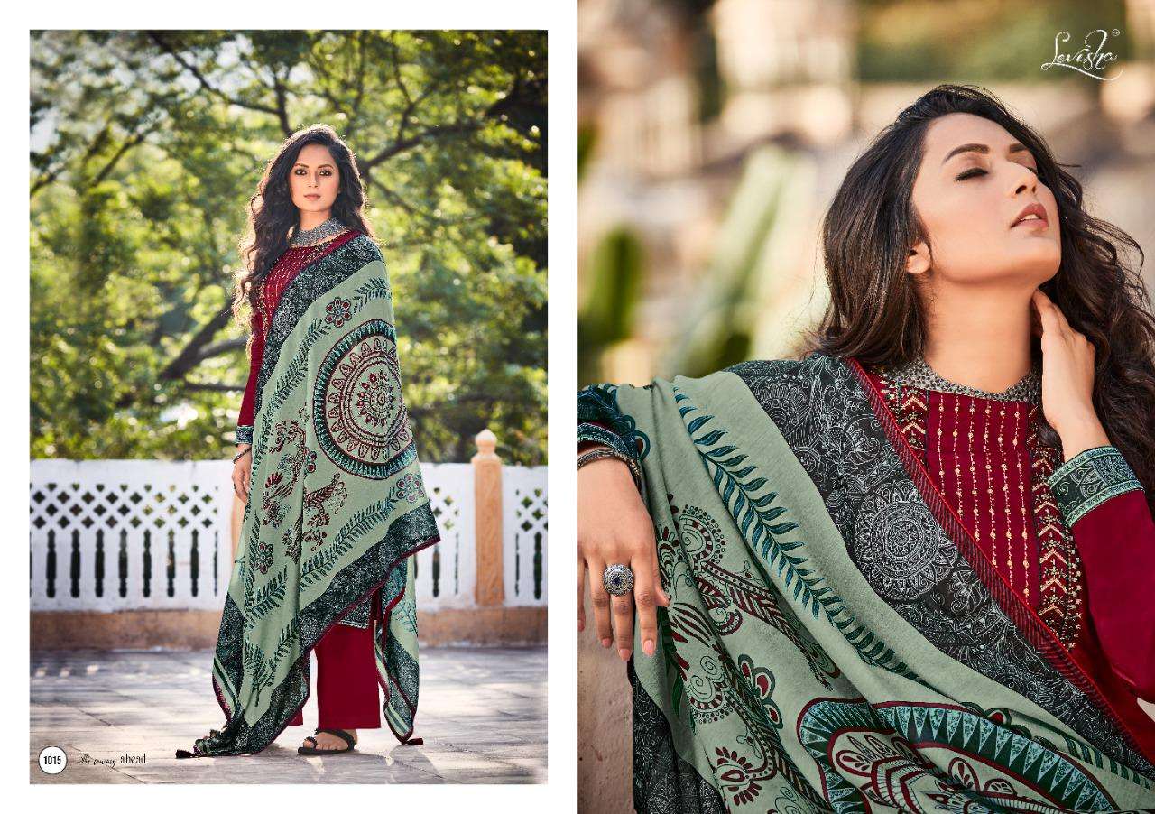 Levisha Zayra Pure Jam Cotton With Fancy Embroidery Work Dress Material Catalog