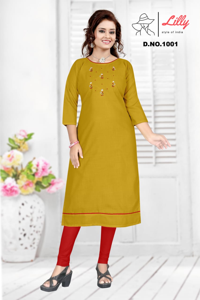 Lilly Keerthi Fancy Cotton Kurti Catalog  Buy Wholesale Kurtis In Surat
