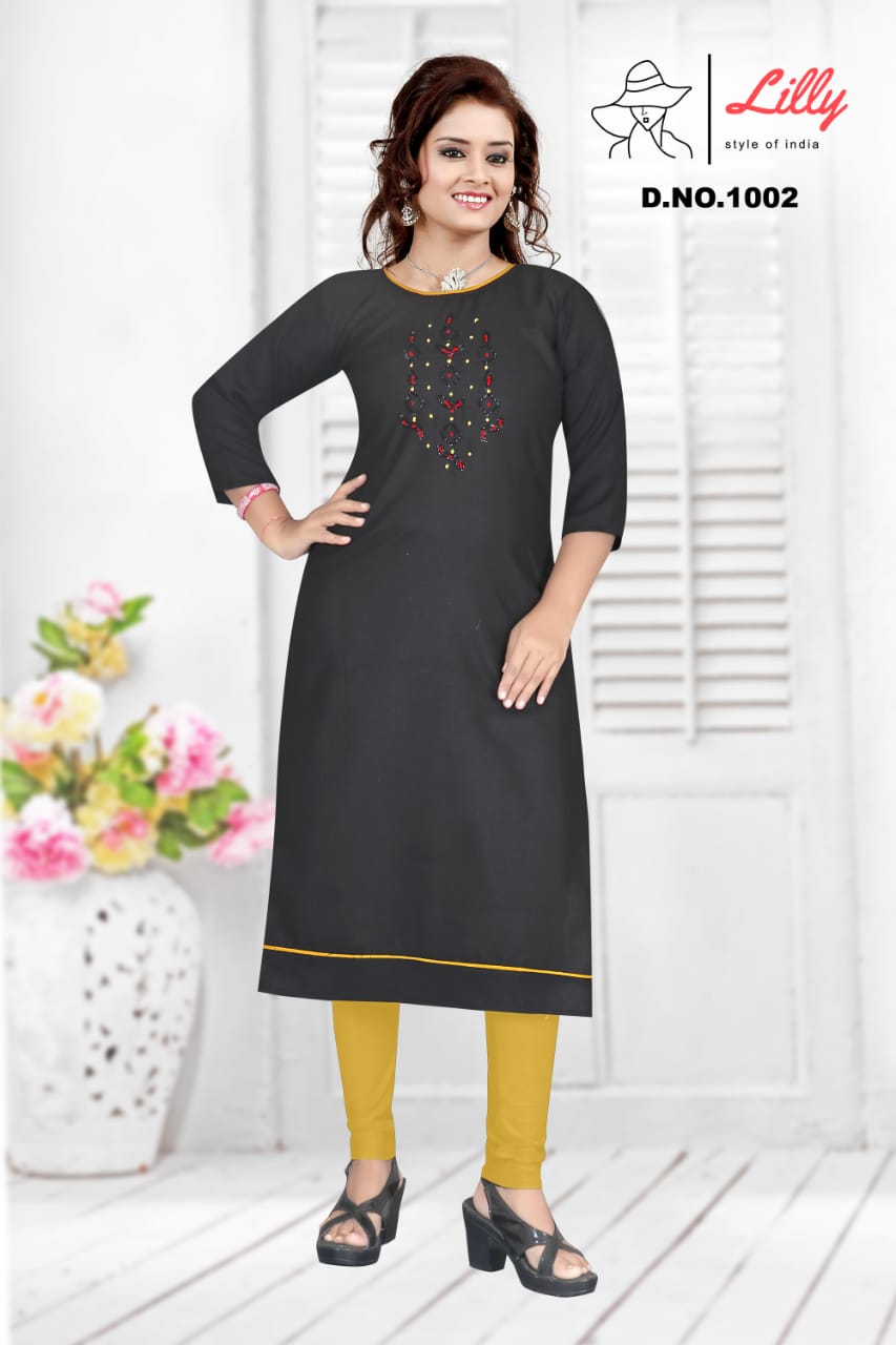 Lilly Keerthi Fancy Cotton Kurti Catalog  Buy Wholesale Kurtis In Surat