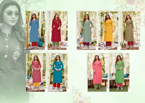Lilly Ovi  Regular Wear Designer Kurti With Handwork