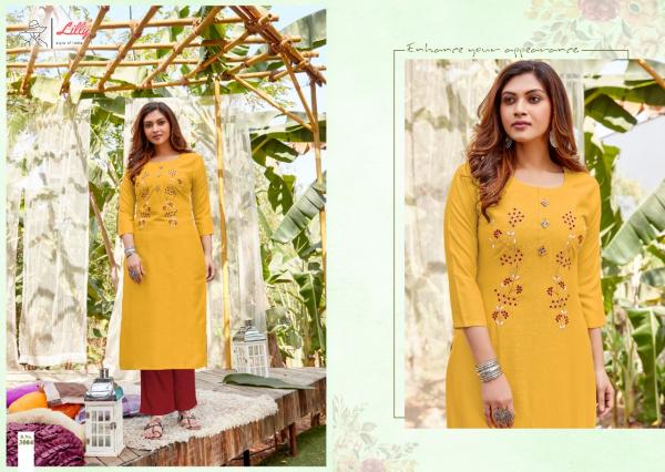 Lilly Ovi  Regular Wear Designer Kurti With Handwork
