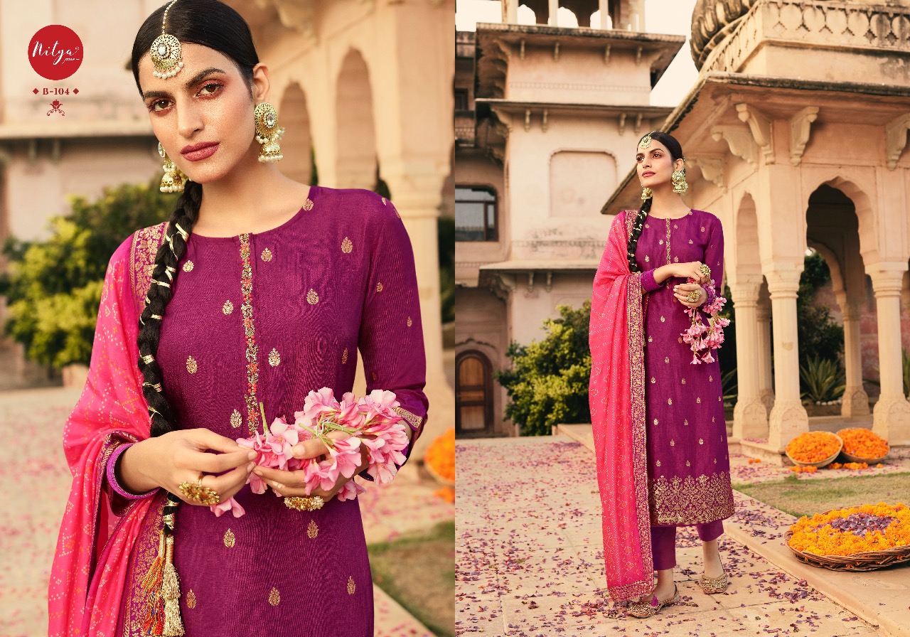 Lt Nitya Bandhani Festive Wear Designer Salwar Kameez Catalog
