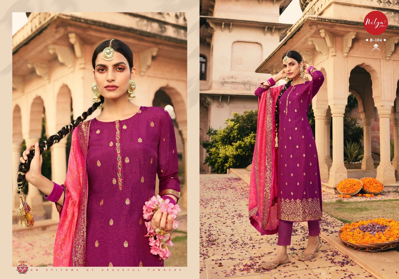 Lt Nitya Bandhani Festive Wear Designer Salwar Kameez Catalog