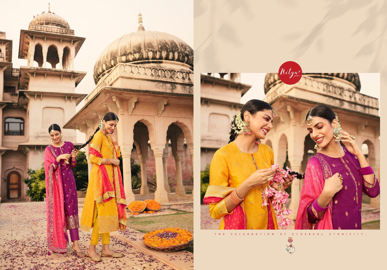 Lt Nitya Bandhani Festive Wear Designer Salwar Kameez Catalog