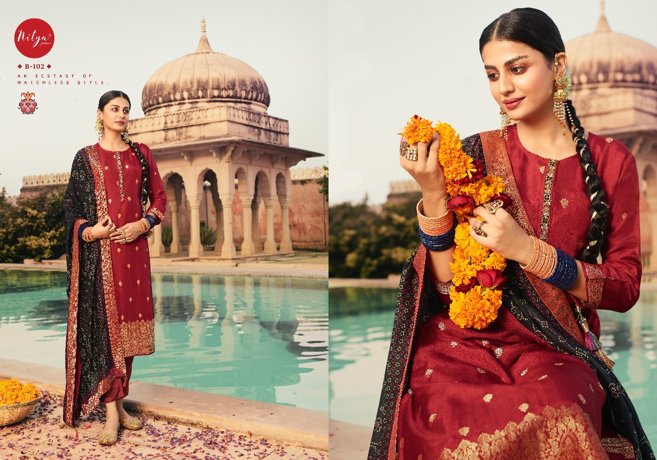 Lt Nitya Bandhani Festive Wear Designer Salwar Kameez Catalog