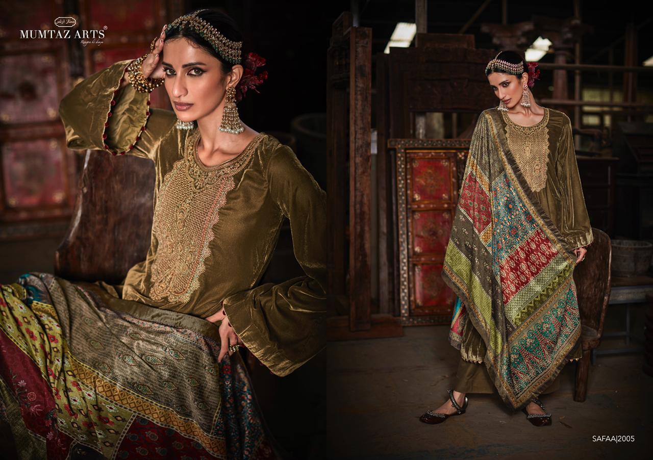 Elan Mumtaz Arts Velvet Suits – Kavya Style Plus