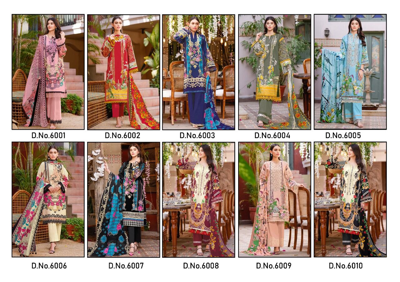 Nafisa Monsooon Vol  6 Karachi Cotton Dress Material Catalog