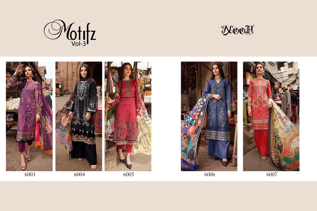 Noor Motifz  Vol 3 Exclusive Embroidery Pakistani Salwar Kameez  Catalog