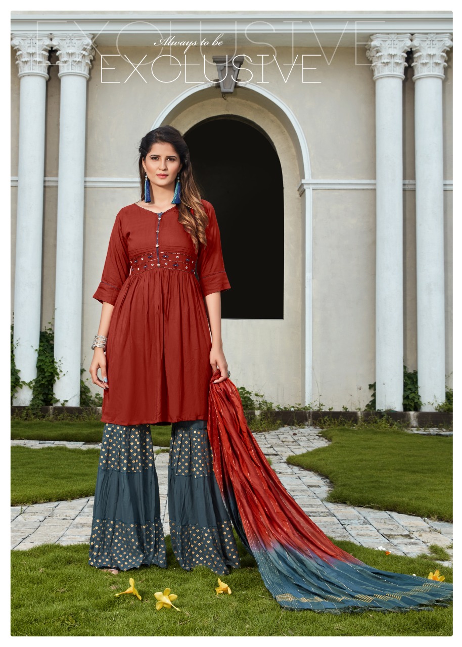 Parra Studio Masuam  Vol 1 Rayon Designer Readymade Kurti Catalog