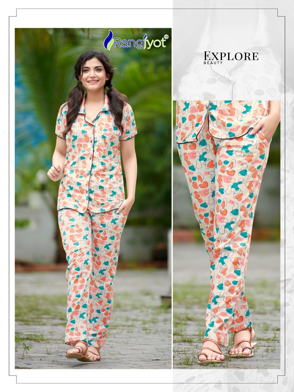 Rangjyot Hosiery Cotton Printed Night Suit Catalog