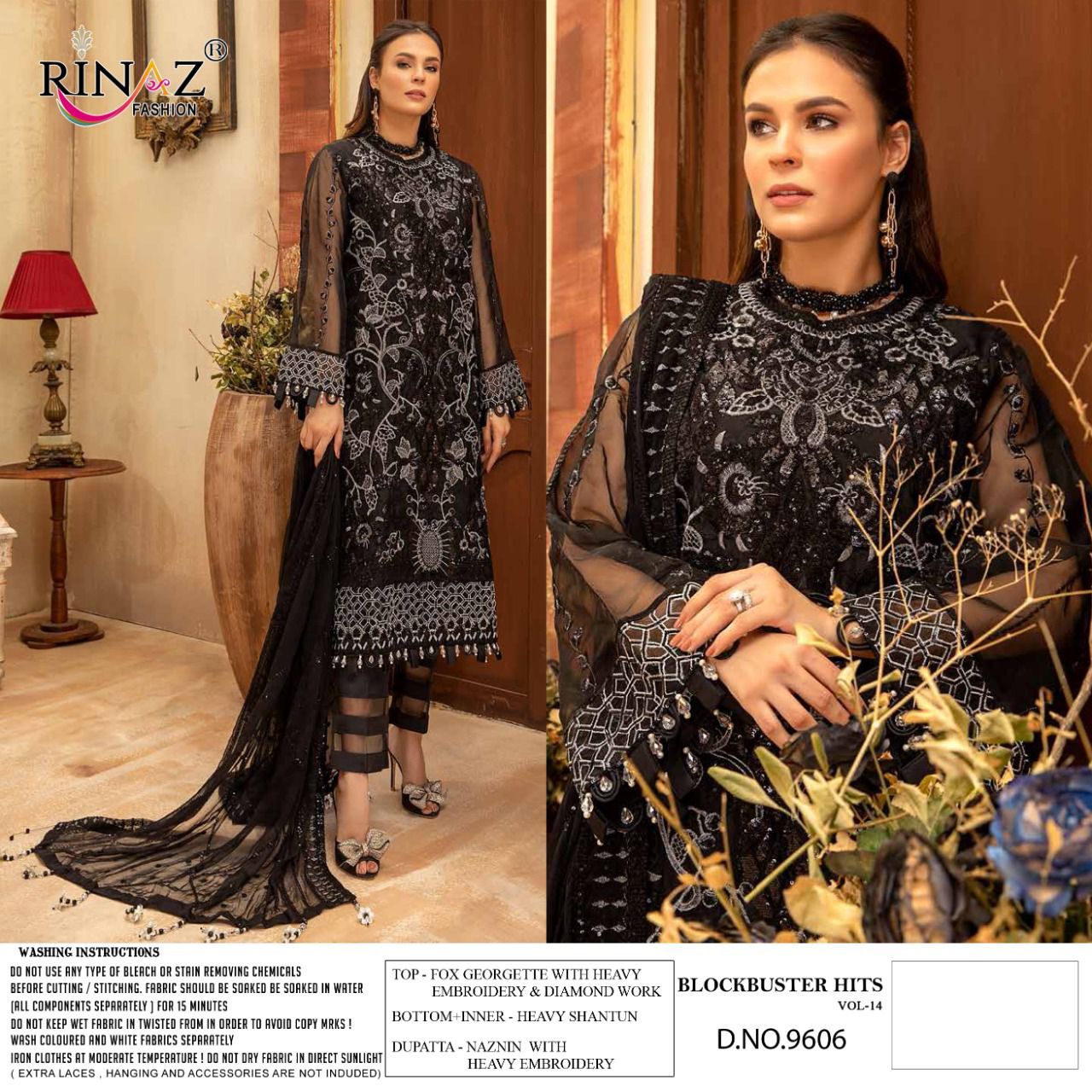 Rinaz Block Buster Hits Vol 14 Georgette Wear Pakistani Salwar Kameez Catalog