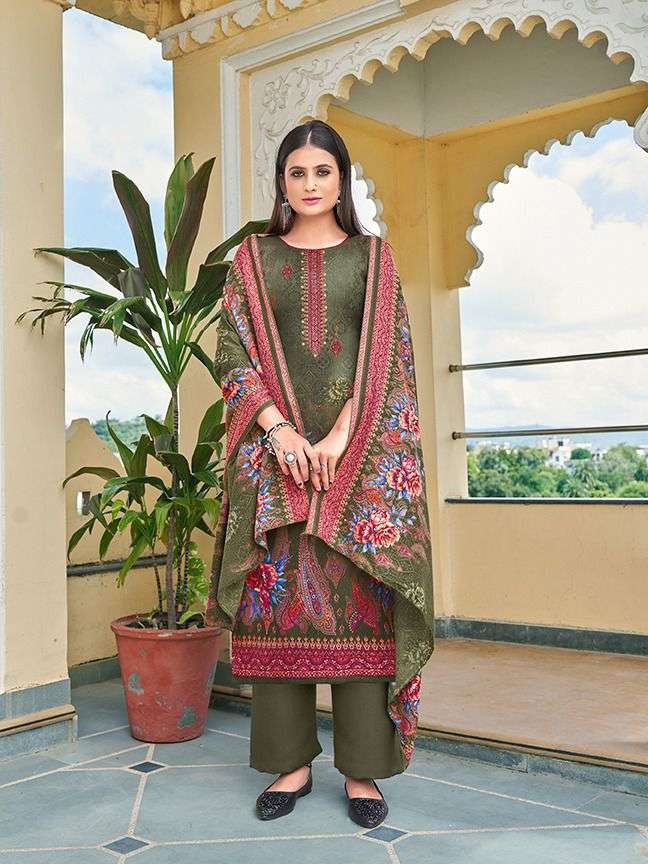 Roli Moli  Kalki 8001 To 8008 Series Pasmina Print Dress Material Catalog