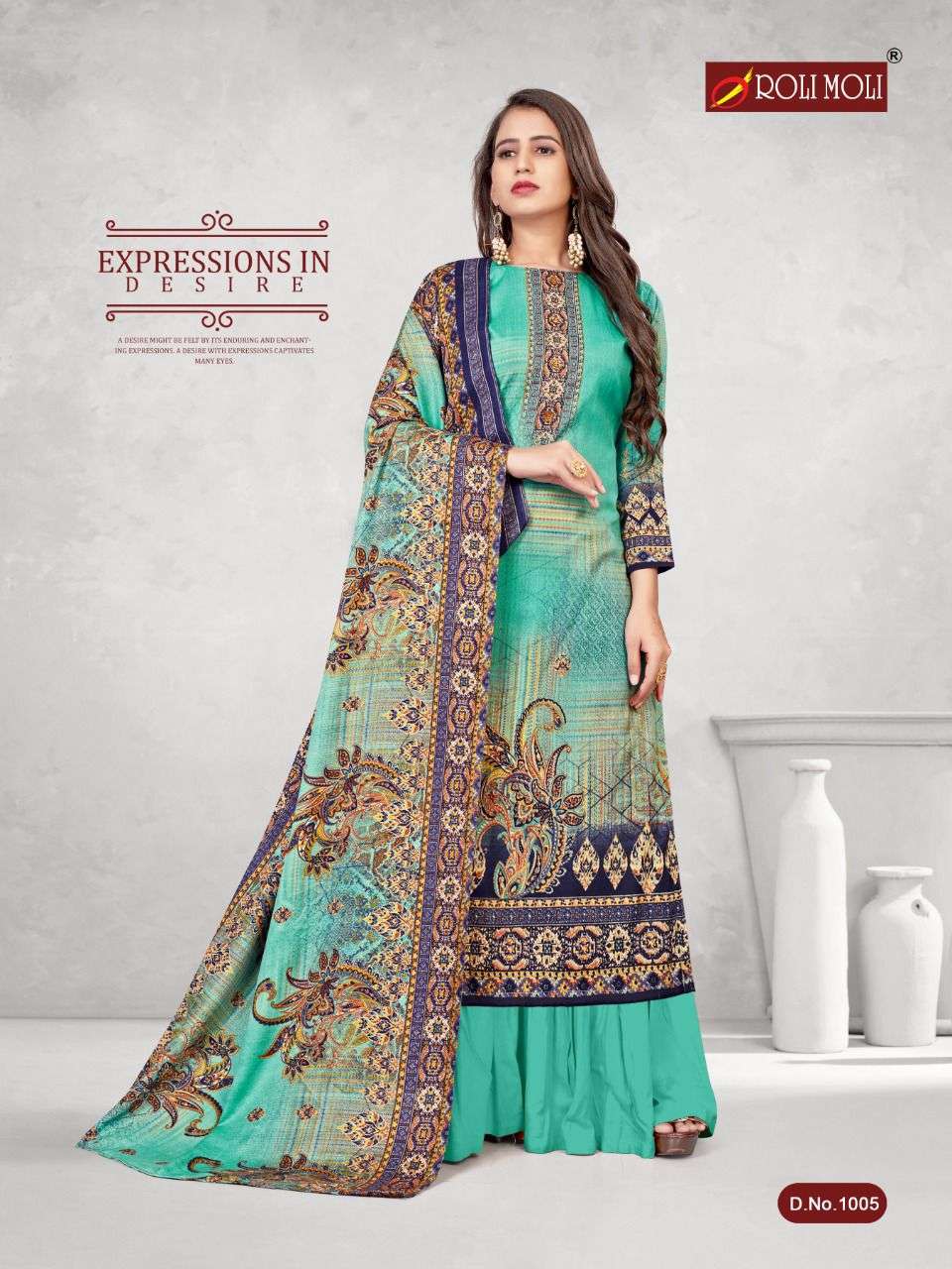 Roli Moli Kalki Winter Collection Buy Pasmina Print With Wodden Button Dress Material Catalog